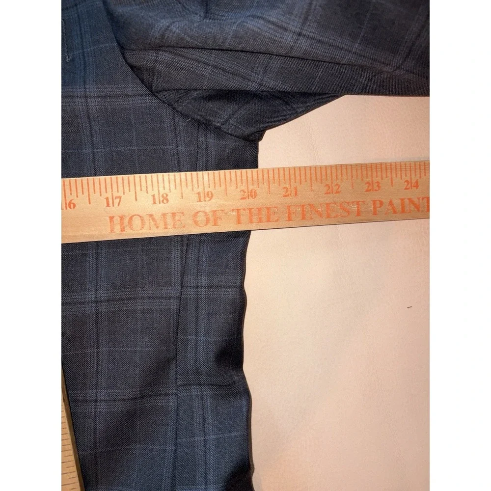 Brooks Brothers Regent Fit Gray Plaid Wool 2 Button Blazer Jacket Mens 38R